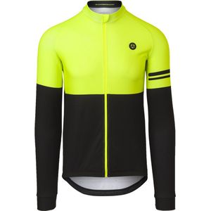 AGU Duo Fietsshirt Lange Mouwen Essential Heren - Black/Yellow - Maat S