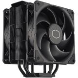 Cooler Master Hyper 411 Nano - Koeler voor processor - 92mm - 45.14 cfm - 650 - 2500 rpm - 30 dBA - voor Intel LGA 1851, 1700, 1200, 115x - AMD AM5, AM4 - 4-pin PWM - aluminium - zwart