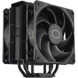 Cooler Master Hyper 411 Nano - Koeler voor processor - 92mm - 45.14 cfm - 650 - 2500 rpm - 30 dBA - voor Intel LGA 1851, 1700, 1200, 115x - AMD AM5, AM4 - 4-pin PWM - aluminium - zwart