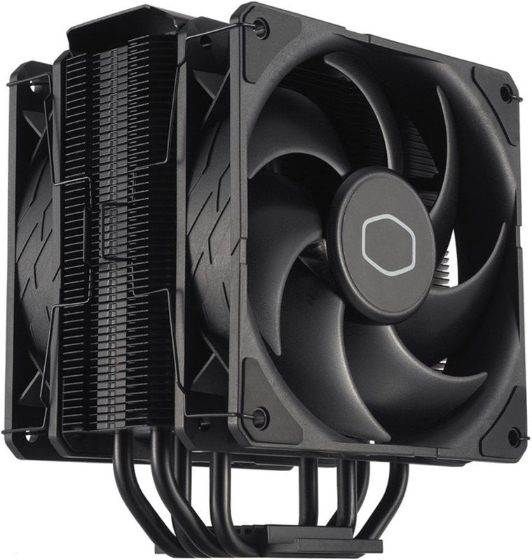 Cooler Master Hyper 411 Nano - Koeler voor processor - 92mm - 45.14 cfm - 650 - 2500 rpm - 30 dBA - voor Intel LGA 1851, 1700, 1200, 115x - AMD AM5, AM4 - 4-pin PWM - aluminium - zwart