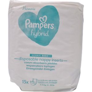 Pampers Harmonie Hybride wasbare luiers normal 3-16kg - 15 disposable luiers