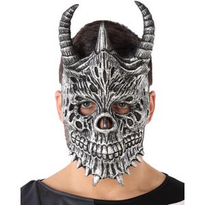 ATOSA - Grijs draken masker voor volwassenen