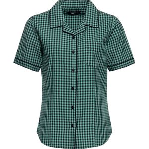 Queen Kerosin Damen Retro Hemdbluse Mint-M