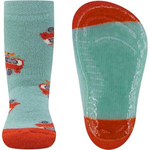 Ewers Antislipsok - Lichtblauw & Oranjebruin - Kampeerbusje Oldtimer & Surfplanken - Elastisch - Siliconenzool-23/24