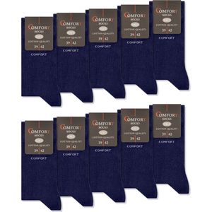 6 paar | Diabetes sokken | zonder knellende boord | blauw