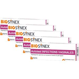 BioSynex Vaginale infecties Zelftest - 5 STUKS - Snelle infectie detectie - Betrouwbare gezondheidstest - Milieuvriendelijke variant