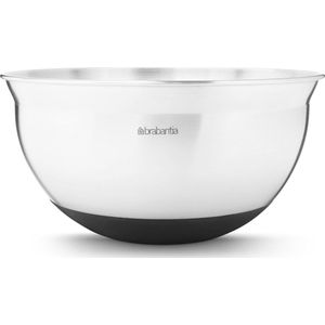 Brabantia Profile Beslagkom - 1,6 l - Matt Steel met Zwart