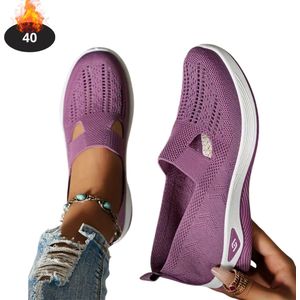 Livano Schoenen Dames - Sneakers - Comfortabel - Slippers - Casual - Volwassen - Paars - Maat 36.5