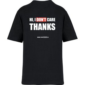 Pumpcovers - T-shirt - Hi i dont care, Thanks - Maat S