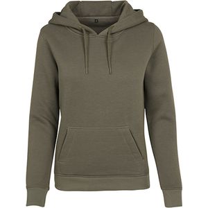 Dames Heavy Hoodie met capuchon Olive - XS