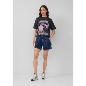 QS - Cargojeans - Blauw Denim - Loosefit - High Waist