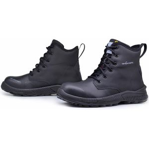 HKS Barefoot Feeling BFS 90 S3 werkschoenen - veiligheidsschoenen - safety shoes - dames - heren - hoog - composiet - antislip - ESD - lichtgewicht - Vegan - zwart - maat 42