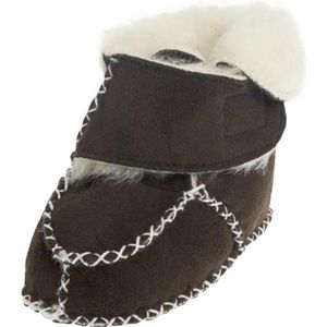 Playshoes Babyschoenen Klittenband Donkerbruin Maat 16/17