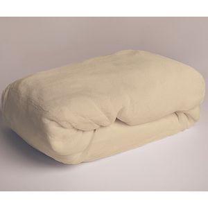 Sweet Home Fleece Teddy Hoeslaken, Creme - 180 x 200 cm - Polyester