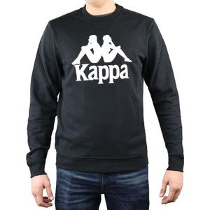 Kappa Sertum RN Sweatshirt 703797-19-4006, Mannen, Zwart, Sporttrui casual, maat: XXL EU