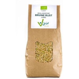 Vitiv Rijst bruin lang 1 kg