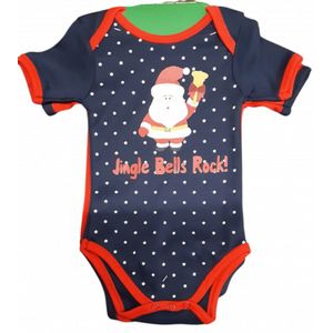 Apollo Kerst Baby rompers set van 2stuks Blauw 74/80