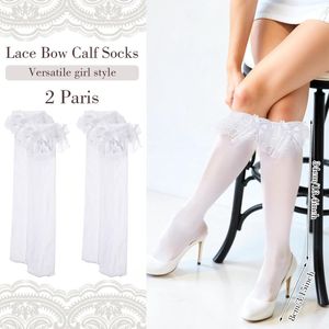 Meisjes Prinses Kousen - Kant, Roze, Feestelijke Sokken