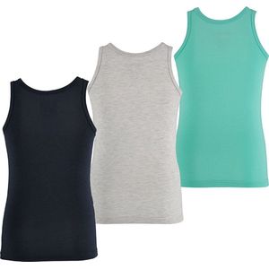 Apollo jongens hemden bamboo - maat 110/116 - 3-pack - multi ocean