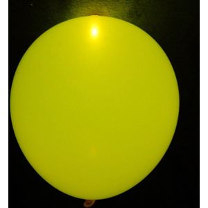 Festivez - 5 x Yellow led Balloon - gele led ballon - led - feestversiering - verjaardagversiering - feestdecoratie