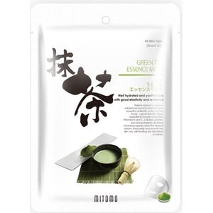 Mitomo Green Tea Matcha Tissue Masker - 1 x 25g - Gezichtsmasker - Sheet Masker - Gezichtsverzorging Dames