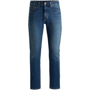 BOSS - Delaware - Jeans - Blauw - Katoen