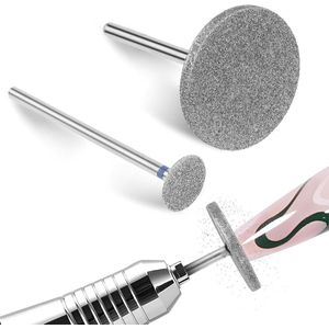 ByShane - Elektrische voetvijl- 2 stuks schuurschijf nagelboren - harde huidverwijderaar - Emery Carbide Eelt Remover Pads - Pedicure Schuurpapier - Gebarsten Huid Eelt Verwijdering