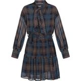 DreiMaster Vintage Blousejurk  navy / grijs / basaltgrijs / rood