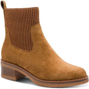 Marco Tozzi - 2-25356-45 - Enkellaars - Cognac - Suede met Ritssluiting