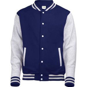 AWDis Varsity jacket, Oxford Navy/Heather Grey, Maat M