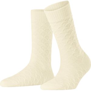 FALKE Colossal Nest casual Wol sokken dames wit - Maat 39-42