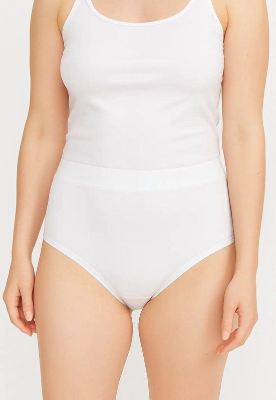 Beeren Green comfort maxi slip - Tencel tailleslip - Milieuvriendelijk ondergoed - M - Wit