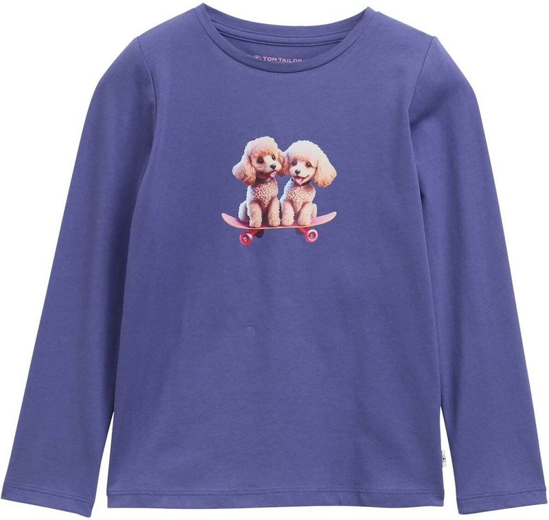 TOM TAILOR - Enziaan - Shirt - Beige - Motiefprint - Lange Mouw