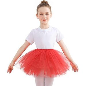 Tule Rok voor Kinderen - Meisjes Minirok met 5 Lagen voor Dans en Verjaardagen - Leuke Halloween Kostuums 3-8 Jaar