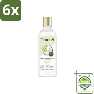 Timotei - Crèmespoeling - Kokosmelk & Aloe Vera - Droog Tot Normaal Haar - 300ml - Voordeelverpakking - 6 stuks - Haarverzorging - Conditioner