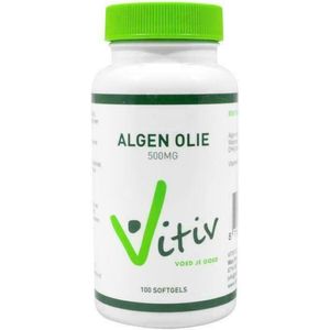 Vitiv Algen Olie 500 mg 100 softgels