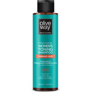 Oliveway natuurlijke shampoo met Kerastim, helpt tegen niet erfelijke haaruitval en dunner wordend haar, met zichtbaar resultaat