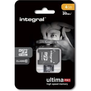 Integral 4GB ULTIMAPRO MICROSDHC CLASS 10 MicroSD UHS-I
