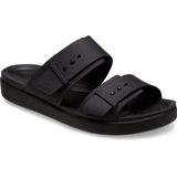 Crocs - Brooklyn Buckle - Slippers - Zwart - LiteRide™-schuimtechnologie