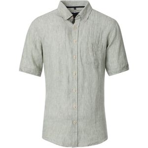Casa Moda Linnen Overhemd Korte Mouw Button Down Boord - XXL