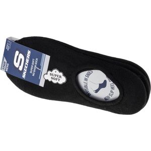 Skechers 3pk Mens Non Terry No Show S112219-BLK, Mannen, Zwart, Sokken, maat: 41-46