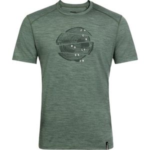 Jack Wolfskin Kammweg Graphic S/S Men - Outdoorshirt - Heren - Groen - Maat XXL