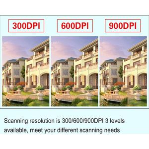Handfotoscanner 3 Resolutiemodi Eenvoudig Te Gebruiken Meerdere Ondersteunde Bestandsformaten Brede Toepassing Goede Compatibiliteit (rood)