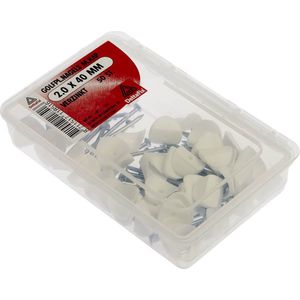 Deltafix - Golfplaat Nagel Kap - 2.0x40mm - 50 Stuks