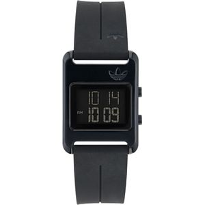 Adidas Originals Retro Pop Digital AOST23568 Horloge - Siliconen - Zwart - Ø 31 mm