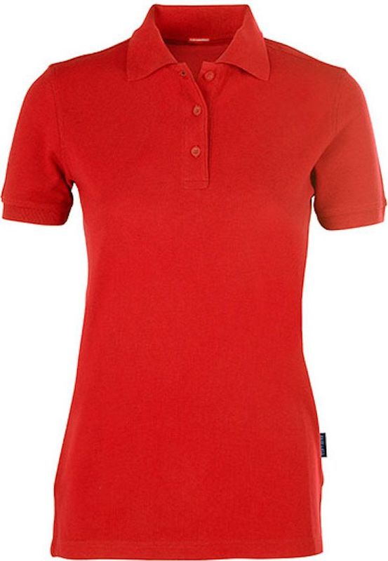Women's Heavy Polo 'Performance' met korte mouwen Red