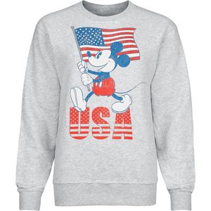 Mickey Mouse Mickey Mouse USA Dames Sweatshirts - gemêleerd lichtgrijs - S