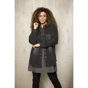 Zhenzi Zh-Somi 1067-Tunic 3/4 Opal grey Maat L 50/52