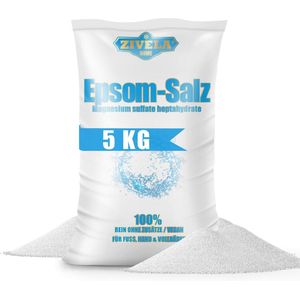 Epsom zout 5 kg | Badzout Magnesiumsulfaat | 100% Puur en Natuurlijk