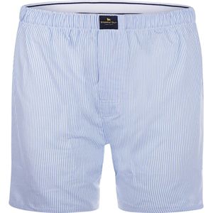 Steppin' Out Boxershort Poplin Strepen Lichtblauw - Maat S - Heren